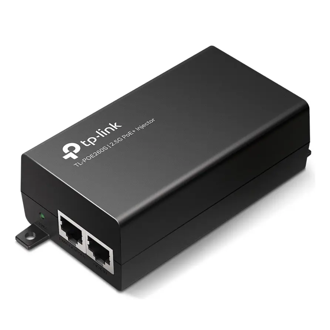 Adaptador Tp-link 2x2.5 Gbps Ports Poe+ Inyector 30w Plug And Play Power Supply Integrada - Redes - TL-POE2