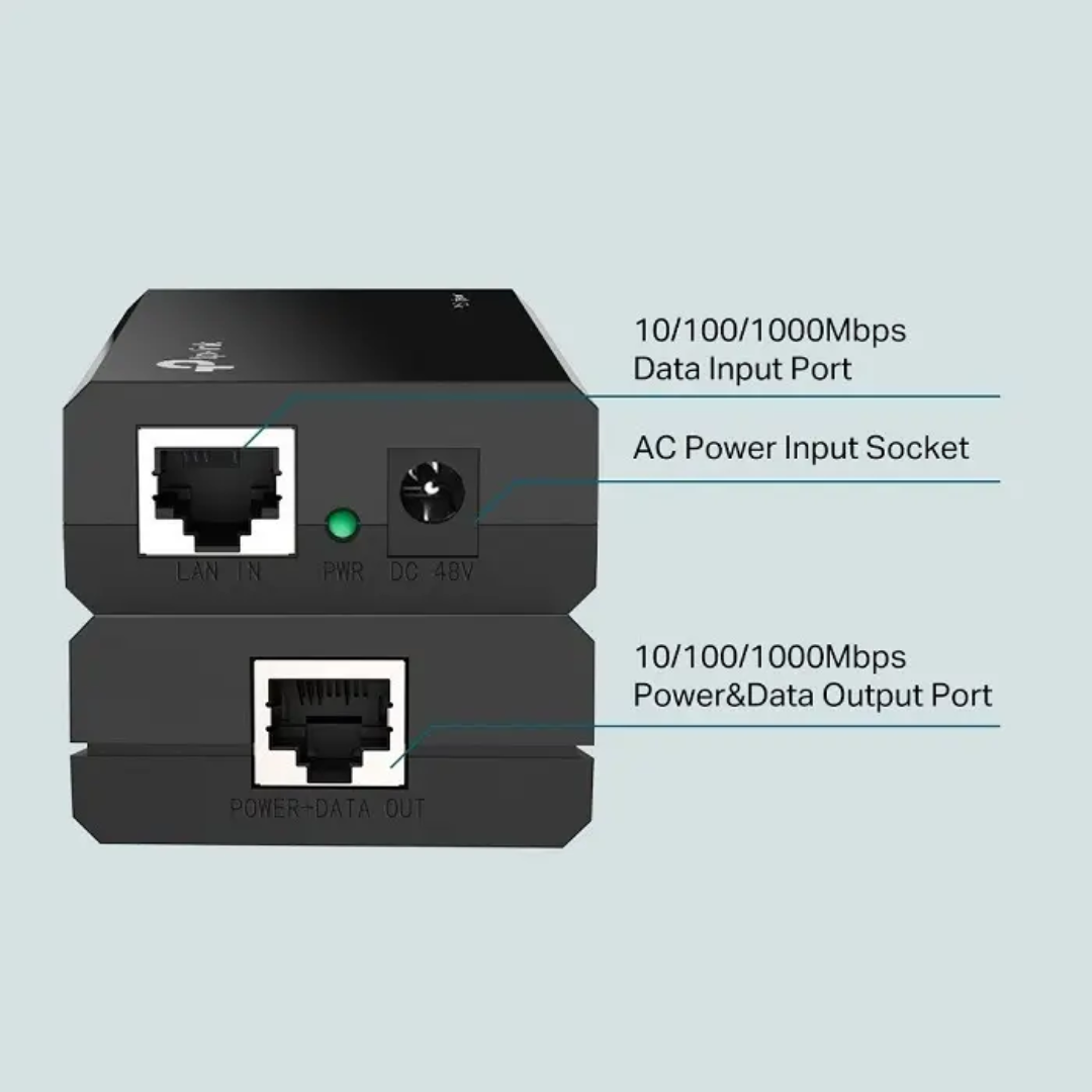 Adaptador Tp-link Inyector Poe Gigabit Plug And Play - Redes - TL-POE150S (3)