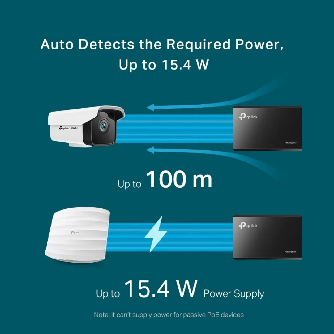 Adaptador Tp-link Inyector Poe Gigabit Plug And Play - Redes - TL-POE150S (4)