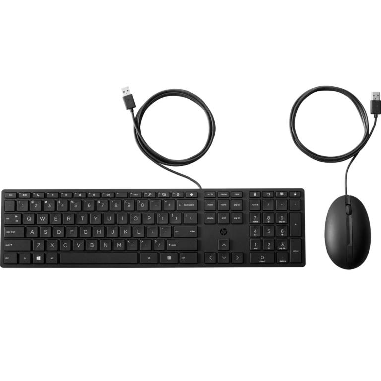 HP Wired Desktop 320MK Mouse and Keyboard - USB Cable Keyboard - English - Black - Cable Mouse - Black - Compatible with PC - HP - Keyboard & Mouse - U890 - A300-8DA380 - 8DA380 - 0194721887566 - 9SR36UT#ABA
