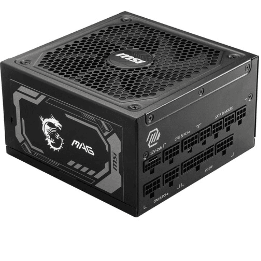 MSI MSI PS MAG A1000GLS PCIE5 1000W 80+ Gold Fully-Modular ATX 12V APFC Retail PS 298598 MAGA1000GLSPCIE5 (1 (5)