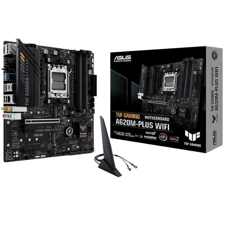Mainboard Asus A620m-plus Wifi Amd Am5 Ryzen 7000 Series 4ddr5 Hdmi 2dp 2m.2 Usb3.2 Pcie4.0 Matx - Mother Board - 90MB1F00-M0EAY0