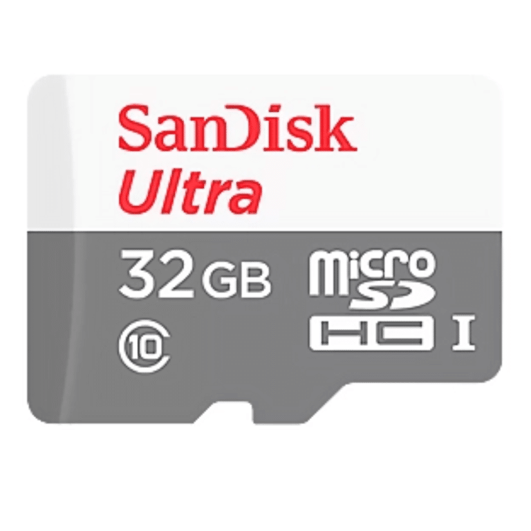 Memory Sandisk Microsdhc 32gb Ultra W/adapter Ush-1 C10 Android 100mb - Micro-sd - SDSQUNR-032G-CN3MA