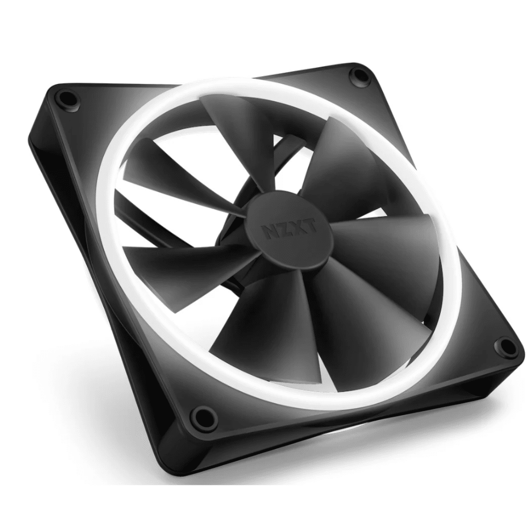 NZXT NZXT Fan RF-D14SF-B1 F140 RGB DUO 140mm FDB 4-pin PWM Black Retail FN 270652 RF-D14SF-B1 (1)