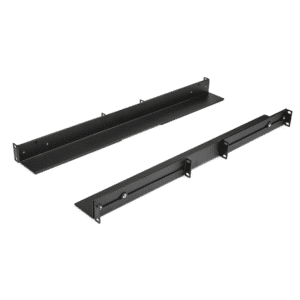 StarTech 1U 19" Server Rack Rails 24-36" Adjustable Depth /Universal 4 Post Network/Server/UPS Equipment Mounting Rack Mount Rail Kit - 1U Universal server rack rails install in 4-post EIA/ECA-310 network rack/ Rail kit for mounting 19in equipment 24-36in adjustable depth - 8 x M6 cagenuts/screws - Steel construction - HPE ProLiant/Dell PowerEdge/Lenovo ThinkSystem/APC UPS - 2YR Warr - Startech.com - Rack Rail - 789U - A300-7FY701 - 7FY701 - 0065030882378 - UNIRAILS1UB
