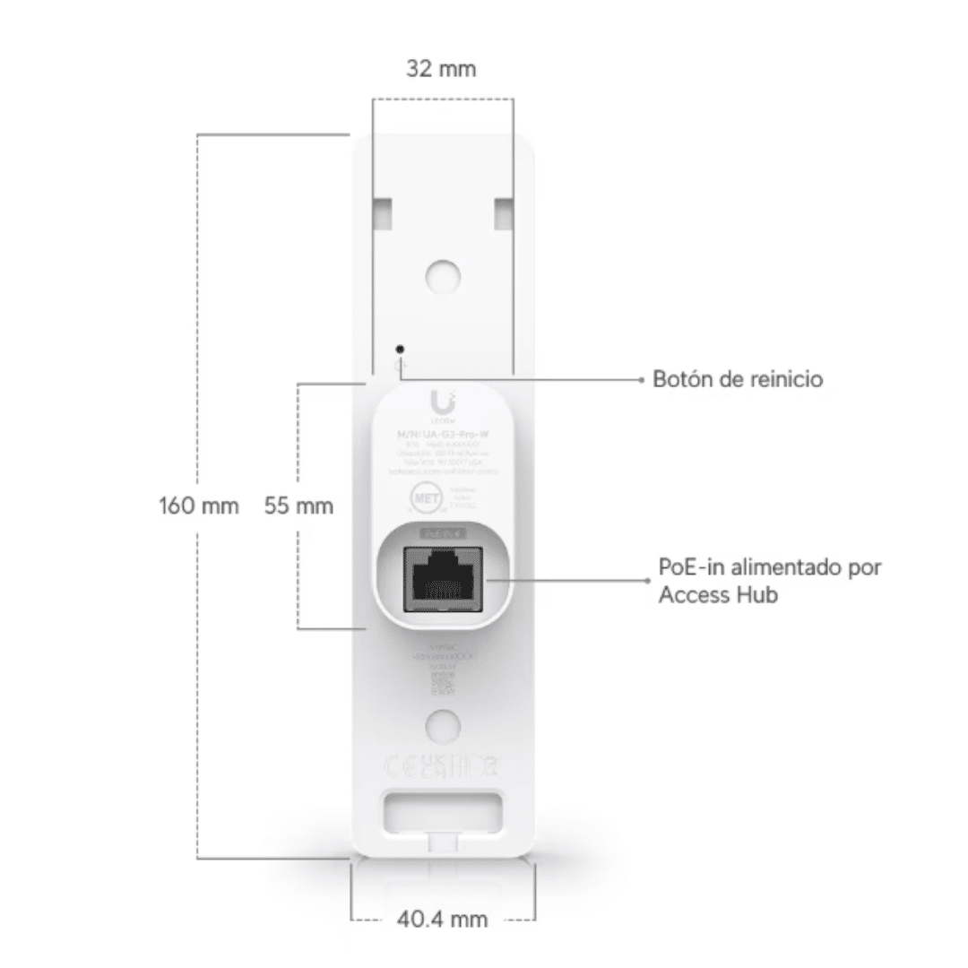 Ubiquiti - Access control terminal - UA-G3-SK-Pro - Control de Acceso - Sistemas de Puerta - UA-G3-SK-Pro (5)