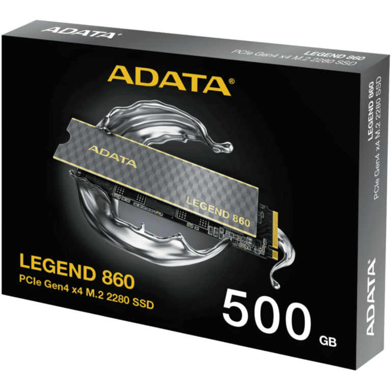 Adata LEGEND 860 SLEG-860-500GCS 500 GB Solid State Drive - M.2 2280 Internal - PCI Express Nvme (pci Express Nvme 4.0 x4) | SKU SL-860-500 - SSD - SL-860-500 - ADATA - 842243034776 - SLEG-860-500GCS