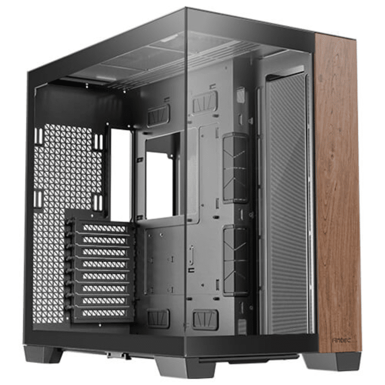 Antec C8 Wood, Fans Not Included, Wooden Front Panel, Dual-chamber Layout, Type-c, 360mm Radiator Support, Seamless TG Front & Side Panels, RTX 40 Compatible, Full-tower E-ATX PC Case - CS - CA-C8WOOD - ANTEC - 761345100793 - C8 WOOD