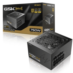 ANTEC GSK750 V2 ATX3.1, 750W Full Modular Psu, 80 PLUS Gold Certified, PCIE 5.1 Support, Phasewave Design, Zero RPM Manager, 120mm Silent Fan, 10-Year Warranty, High-quality Braided Cable - PS - PS-GSK75V2 - ANTEC - 761345201421 - GSK750 V2 US
