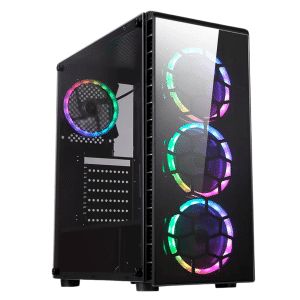 Case Speedmind/micro Atx Itx Gaming With Glass Sides Usb.3.0 Usb 2.0 Hd Audio 5 Argb Fans No Psu - 3832634122561 - SMGSM13