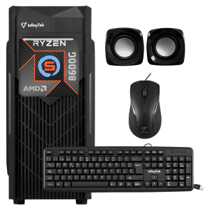 Cpu Desktop Computador De Escritorio Infinytek Amd Ryzen 5 8500g Asus A620m-k Ram 16gb Ddr5 Ssd 512gb Sata (incluye Teclado - Mouse & Parlante) Ensamblado Y Configurado