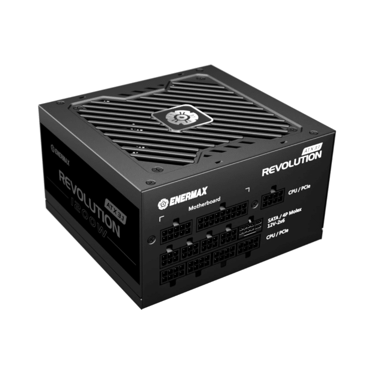 ENERMAX REVOLUTION ERS1200EWT-V2 1200 Watt 80 PLUS Gold Fully Modular ATX 3.1 Power Supply - PS - PS-R1200V2 - ENERMAX - 819315029428 - ERS1200EWT-V2
