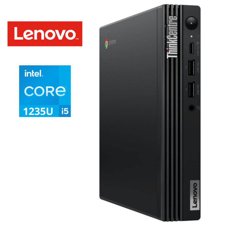 Lenovo ThinkCentre M60q 12C6000BUS Chromebox - Intel Core i5 12th Gen i5-1235U - 8 GB - 128 GB PCI Express NVMe 3.0 x4 SSD - Tiny - Black - Intel Chip - ChromeOS - Intel Iris Xe Graphics DDR4 SDRAM - English Keyboard - IEEE 802.11ax Wireless LAN - 90 W - Lenovo - Chromebox - 1174 - A300-11LQ68 - 11LQ68 - 0196803339789 - 12C6000BUS