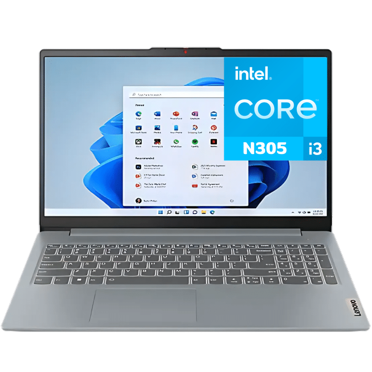 New Lenovo Ideapad Slim 3i, Intel N100, 4GB, 128GB Ssd, UHD Graphics, 15.6”(1920X1080), W11, Artic Grey - 82XB00HVUS - LENOVO