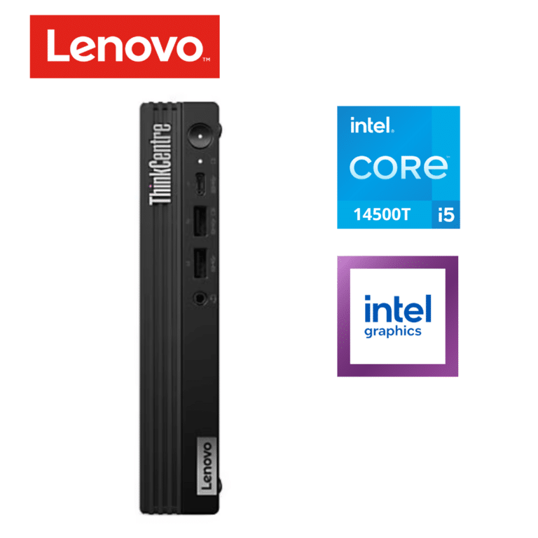 Lenovo ThinkCentre M70q Gen 5 12TD001YUS Desktop Computer - Intel Core i5 14th Gen i5-14500T - vPro Technology - 32 GB - 512 GB SSD - Tiny - Black - Intel Q670 Chip - Windows 11 Pro - Intel UHD Graphics 770 DDR5 SDRAM - English Keyboard - IEEE 802.11ax Wireless LAN - 90 W - Lenovo - Desktop Computer - 1174 - A300-KY0580 - KY0580 - 0198153571925 - 12TD001YUS