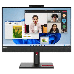 Lenovo ThinkCentre TIO24 Gen5 24" Class Webcam Full HD LED Monitor - 16:9 - Black - 23.8" Viewable - In-plane Switching (IPS) Technology - WLED Backlight - 1920 x 1080 - 16.7 Million Colors - 250 Nit - 4 ms - 60 Hz Refresh Rate - Speakers - Swivel, Height, Pivot, Tilt - HDMI - DisplayPort - VESA Mount Compatible - KVM Switch - Lenovo - LED Monitor - 9633 - A300-Z37826 - Z37826 - 0198157123830 - 12NAGAR1UZ