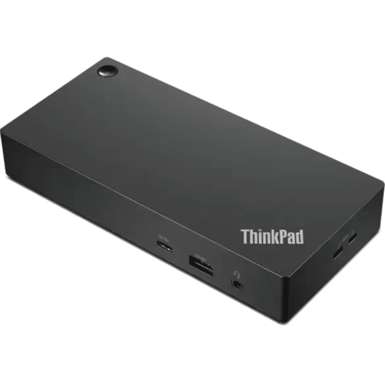 Lenovo ThinkPad Docking Station - for Desktop PC, Notebook, Monitor - Charging Capability - 135 W - USB Type C - 3 Displays Supported - 4K @ 60Hz, 4K UHD - 3840 x 2160 - 6 x USB Ports - 2 x USB 2.0 - 3 x USB Type-A Ports - USB Type-A - 1 x USB Type-C Ports - USB Type-C - 1 x RJ-45 Ports - Network (RJ-45) - 1 x HDMI Ports - HDMI - 2 x DisplayPorts - DisplayPort - Black - Wired - Gigabit Ethernet - 100W - Desktop - Lenovo - Docking Station - 3576 - A300-JW9725 - JW9725 - 0195892103448 - 40AY0135US