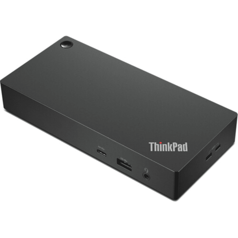 Lenovo ThinkPad Universal USB-C Dock - for Notebook - 90 W - USB Type C - 3 Displays Supported - 3840 x 2160 - 6 x USB Ports - 2 x USB 2.0 - USB Type-C - 1 x RJ-45 Ports - Network (RJ-45) - 1 x HDMI Ports - HDMI - 2 x DisplayPorts - DisplayPort - Wired - Gigabit Ethernet - Windows - Lenovo - Docking Station - 3576 - A300-9DG827 - 9DG827 - 0195348191999 - 40AY0090US