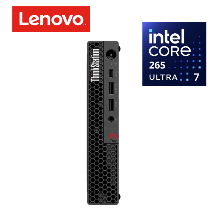 Lenovo ThinkStation P3 Gen 2 30K50051US Workstation - 1 x Intel Core Ultra 7 265 - 32 GB - 1 TB SSD - Tiny - Black - Intel Q870 Chip - Windows 11 Pro - 1 x NVIDIA 4 GB GDDR6 Graphics - NVMe Controller - English Keyboard - Gigabit Ethernet - Wireless LAN - Lenovo - Workstation - U210 - A300-ZS8598 - ZS8598 - 0199272991090 - 30K50051US
