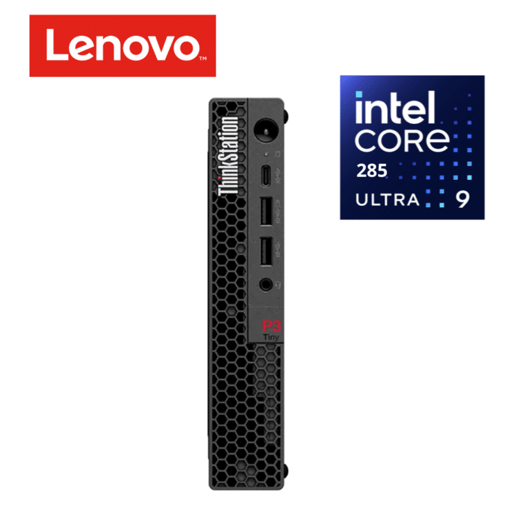 Lenovo ThinkStation P3 Gen 2 30K50052US Workstation - 1 x Intel Core Ultra 9 285 - 32 GB - 1 TB SSD - Tiny - Black - Intel Q870 Chip - Windows 11 Pro - 1 x NVIDIA RTX A400 4 GB GDDR6 Graphics - NVMe Controller - English Keyboard - Gigabit Ethernet - Wireless LAN - Lenovo - Workstation - U210 - A300-ZS8597 - ZS8597 - 0199272990949 - 30K50052US