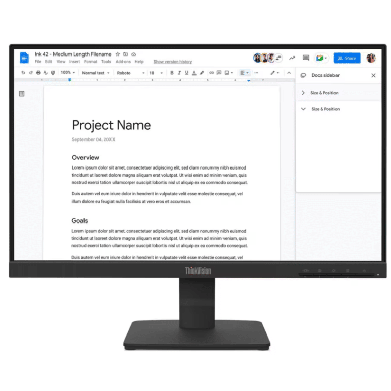 Lenovo ThinkVision S22-4e 22" Class Full HD LED Monitor - 16:9 - Raven Black - 21.5" Viewable - In-plane Switching (IPS) Technology - WLED Backlight - 1920 x 1080 - 16.7 Million Colors - 250 Nit - 4 ms - 100 Hz Refresh Rate - Tilt - HDMI - VGA - VESA Mount Compatible - Lenovo - LED Monitor - 7581 - A300-ZS2250 - ZS2250 - 0198158439428 - 64CBKAT6US