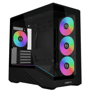 Lian Li VECTOR V100 MINI Micro Form Factor Compact PC Case, Pre-install 4 X 120mm ARGB PWM Fans, Panoramic Tempered Glass, Support Backet-connect Micro-atx, 415mm Gpu, 360mm Radiator - Black(V100RMIX) - CS - CS-V100RM6 - LIAN-LI - 840353052642 - V100RMIX