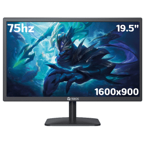 Monitor Teros Te-1916s 19.5” Tn Plano Hd 1600x900 75hz Hdmi Incluye Cable Black - Te-1916s