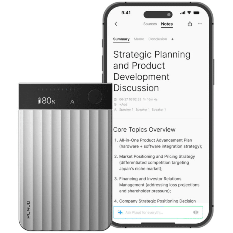 PLAUD PLAUD MM CDTSI1GXXXXX01 Plaud Note Pro Silver 64GB USB-C Retail MM 302363 CDTSI1GXXXXX01