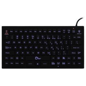 SIIG SIIG KB JK-US0911-S1 Industrial Medical Grade Washable Backlit Keyboard KB 160812 JK-US0911-S1