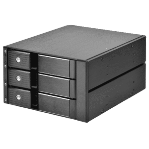 Silverstone SST-FS303B-12G Two 5.25" Device Bay To Three 3.5" SAS-12G / SATA 6Gbit/s Trayless Hot-swap Cage - FAN - CA-FS303B - SILVERSTON - 844761025458 - SST-FS303B-12G