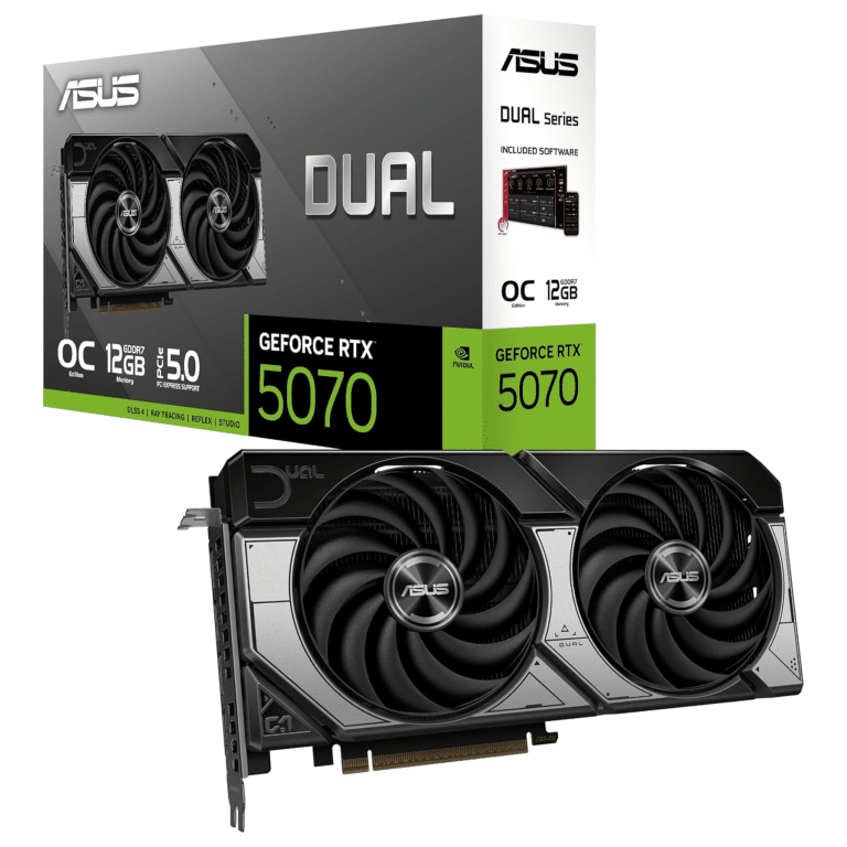 Tarjeta De Video Asus Dual Geforce Rtx-5070 12gb Oc Edition Gddr7 192bit Hdmi 3dp 1hdmi 2vent Pcie 5.0 - Dual-rtx5070-o12g- 90yv0m17-m0aa00