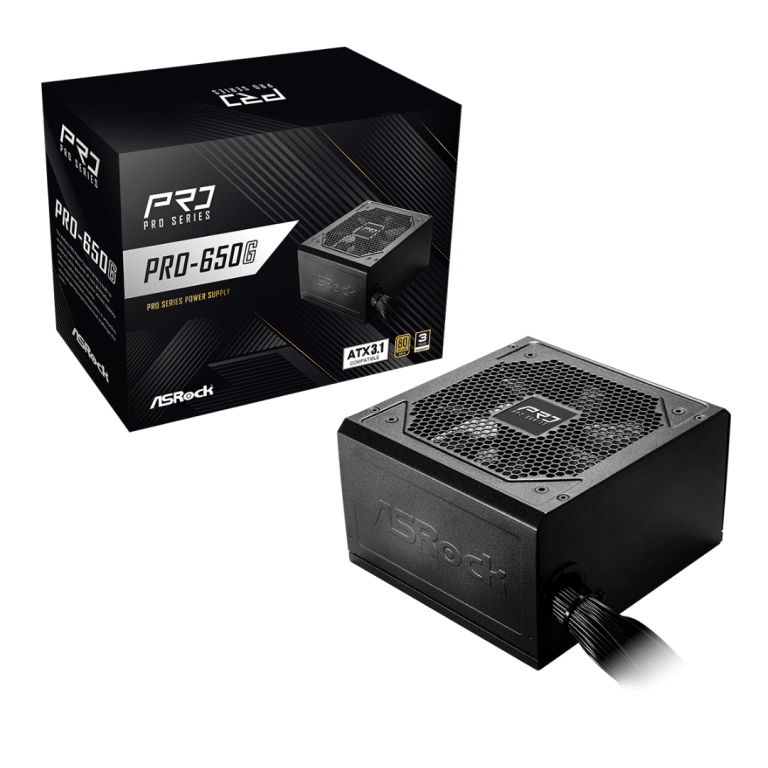 ASRock Inc. ASRock PS PRO-650G 650W ATX3.1 80+Gold Retail PS 302905 PRO-650G