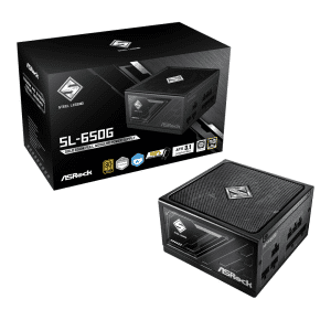 ASRock Inc. ASRock PS SL-650G 650W ATX 12V 80+GOLD Fully Modular 135mm Fan Retail PS 295597 SL-650G