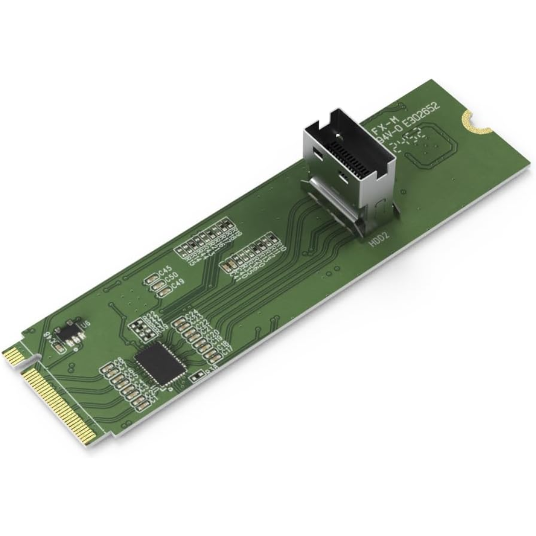 Cremax (ICY DOCK) ICY DOCK AC MB309A EXLink M.2 NVMe PCIe 4.0 x4 t SlimSAS 4i Adapter w Redriver AC 300838 (1)