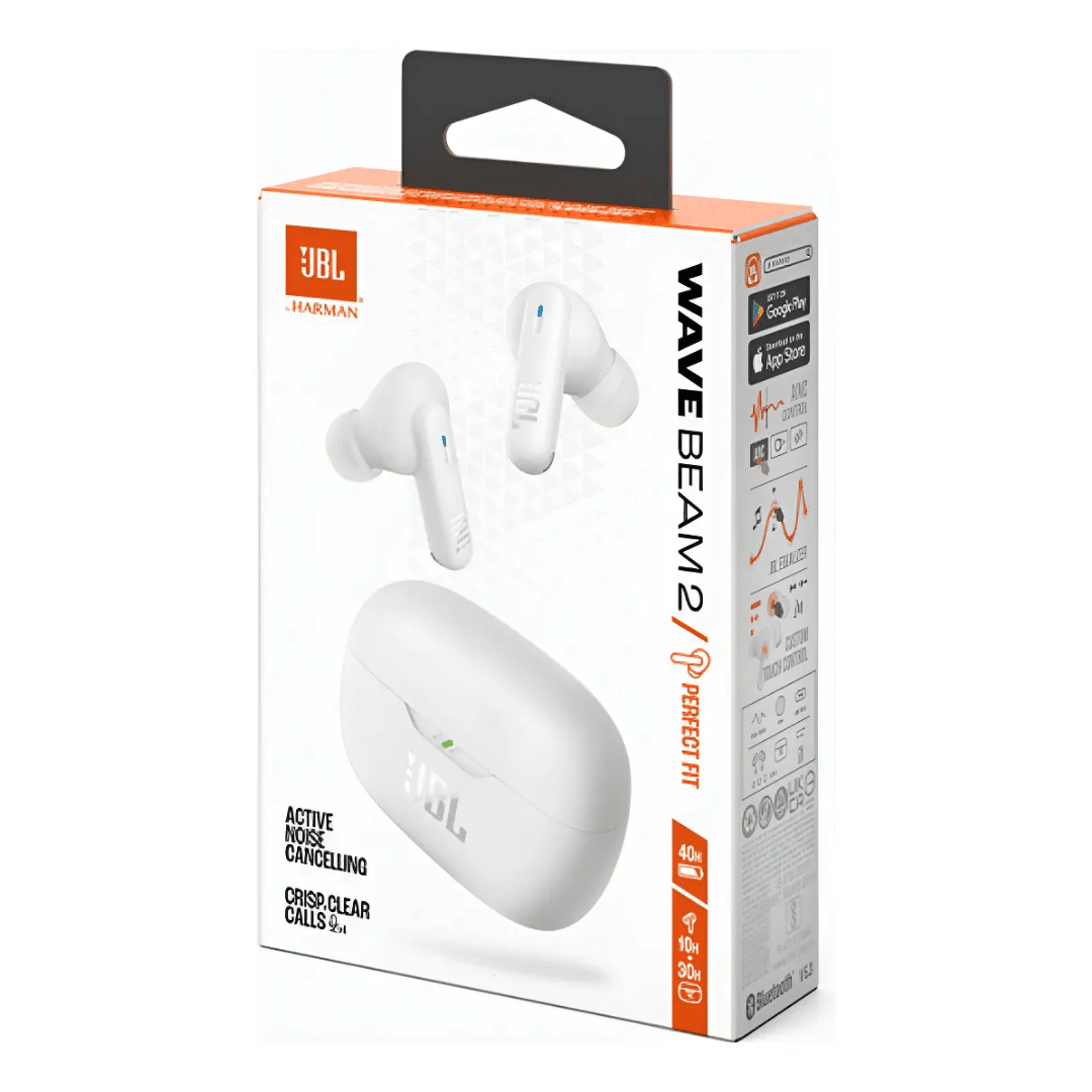 JBL Wave - Beam 2 - Auriculares inalámbricos - Inalámbrico - Blanco - Audio y Video - Auriculares - JBLWBEA (4)