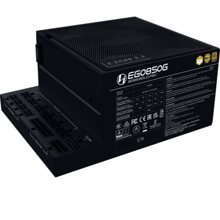 Lian-Li Lian-Li PS EG0850G BK Edge Gold 850 Black 850W 80+Gold Full Modular ATX Retail PS 291994 EG0850G BK