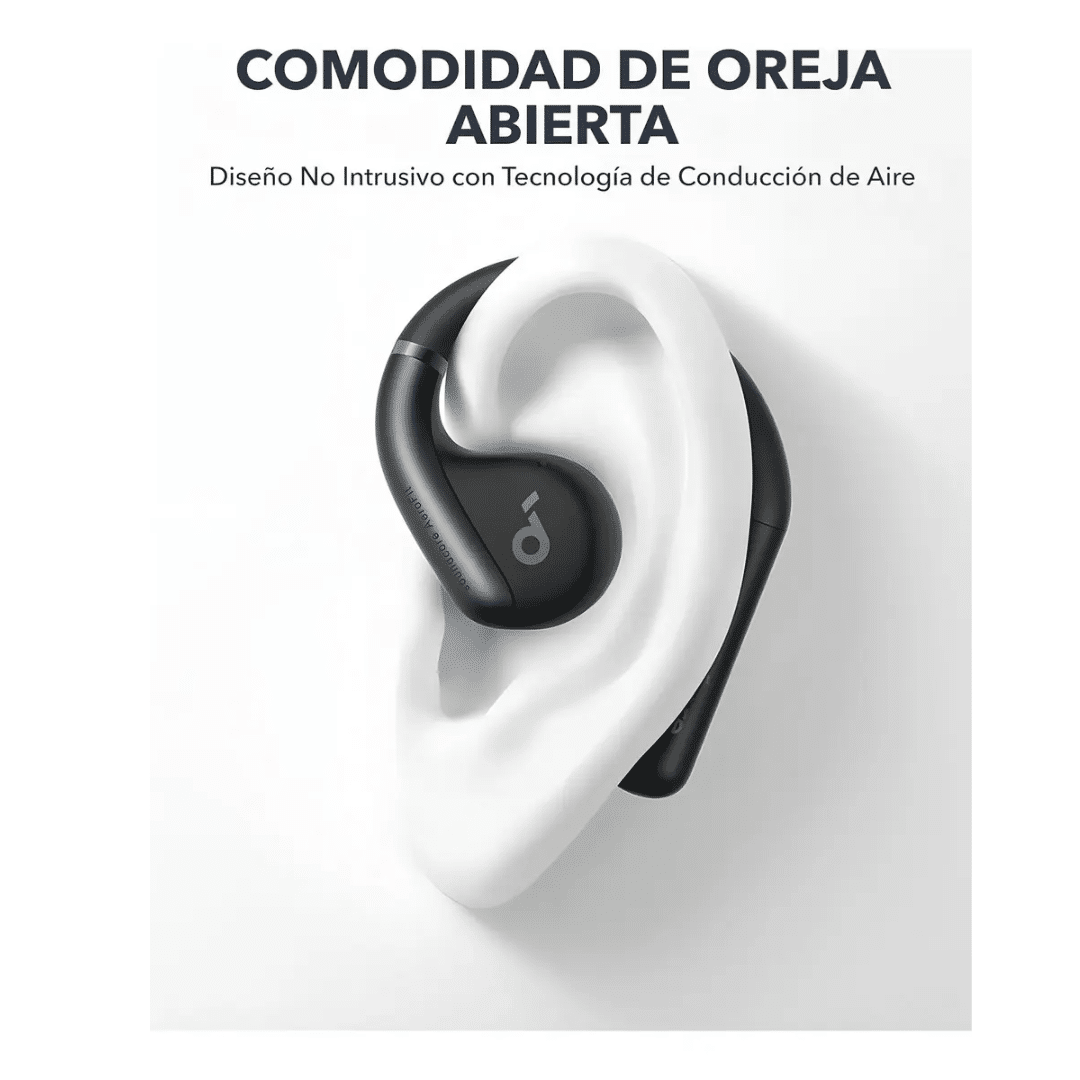 Soundcore - Headphones - Aeroclip Black - Audio y Video - Auriculares - A3388Z11 (4)