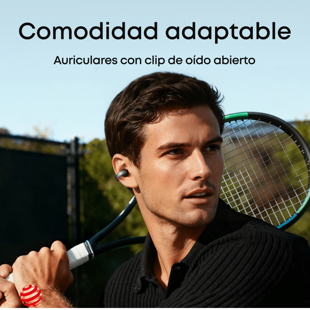 Soundcore - Headphones - Aeroclip Black - Audio y Video - Auriculares - A3388Z11 (6)