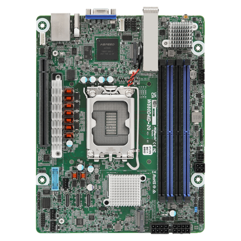 ASRock Inc. ASRock MB W880D4ID-2Q W880 LGA1851 Max.48GB DDR5 Deep mini ITX Retail MB 299595 W880D4ID-2Q