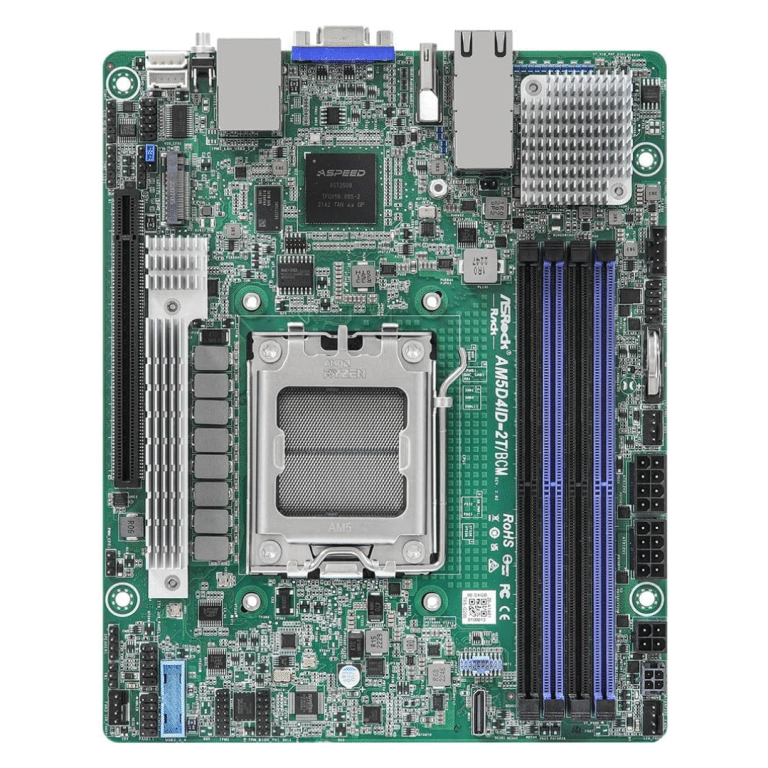 ASRock Inc. ASRock SV MB AM5D4ID-2T BCM AM5 LGA1718 NKOLL3 X300 Max32GB DDR5 Deep mini-ITX MB 280975 AM5D4ID-2T/BCM