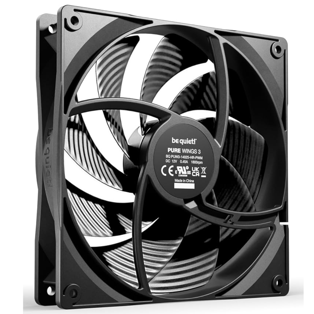 be quiet! be quiet! Fan BL109 Pure Wings 3 140mm PWM high-speed Black Retail FN 288470 BL109 (2)