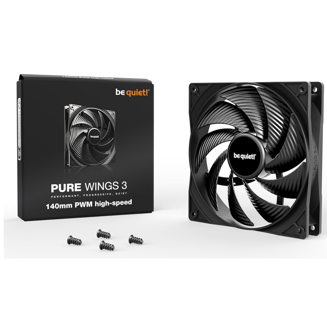 be quiet! be quiet! Fan BL109 Pure Wings 3 140mm PWM high-speed Black Retail FN 288470 BL109 (3)