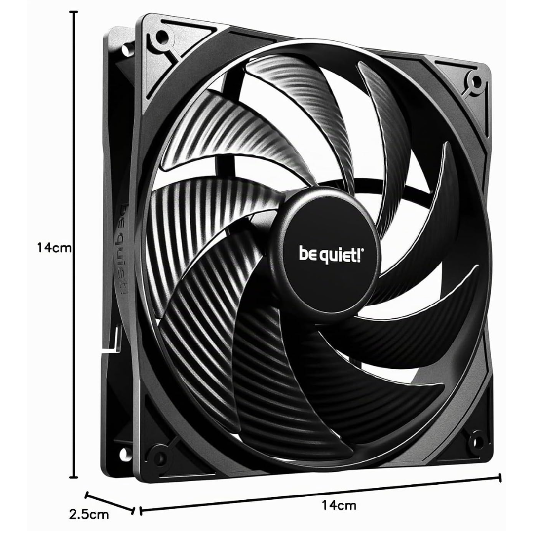 be quiet! be quiet! Fan BL109 Pure Wings 3 140mm PWM high-speed Black Retail FN 288470 BL109 (4)