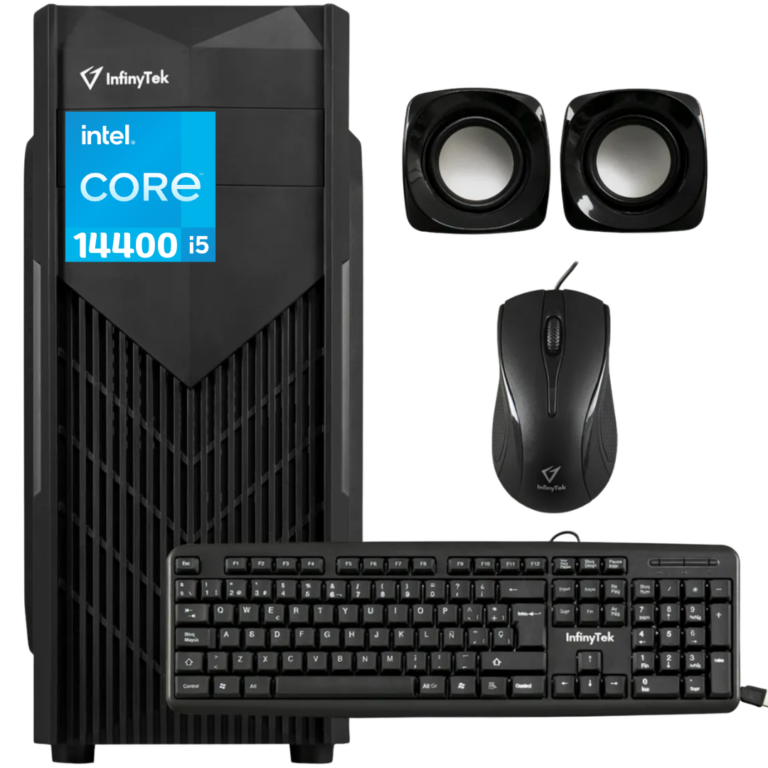 Cpu Desktop Computador De Escritorio Infinytek 5200 Intel Core I5 14400 (14va) Asus H610mf Ram 16gb Ssd 1tb 2.5"  (incluye Teclado Y Mouse Usb) Ensamblado Y Configurado
