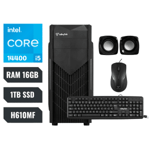 Cpu Desktop Computador De Escritorio Infinytek 5200 Intel Core I5 14400 (14va) Asus H610mf Ram 16gb Ssd 1tb 2.5"  (incluye Teclado Y Mouse Usb) Ensamblado Y Configurado