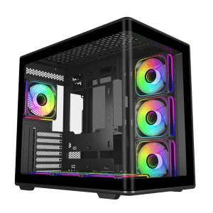 Case Cooler Master/mid Tower Elite 600 Black 1x120mm Argb Rear 3x120mm Side Mount - 884102134197 - E600-KGNN-S01