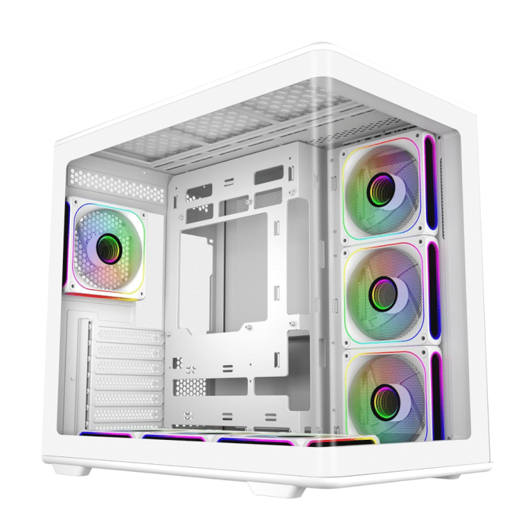 Case Cooler Master/mid Tower Elite 600 White 1x120mm Argb Rear 3x120mm Side Mount - 884102134203 - E600-WGNN-S01