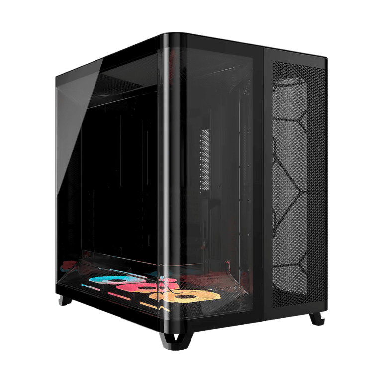 Case Corsair Atx Triple Camara Argb Air 5400 Tempered Glass 2usb3.2 Hd-audio Mid-tower Black - Chasis - CC-9011318-WW