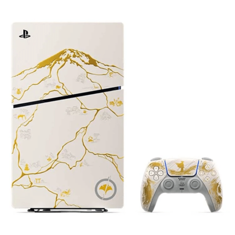 Sony Playstation 5 Console Ghost Of Yōtei Gold Limited Edition Bundle : Game + Special Remote Included, Cfi-2015a Az7x - New Factory Sealed - Balance of Manufacturer Warranty - 1000048420