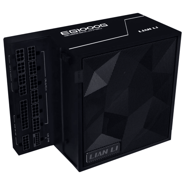 Fuente De Poder Certificada Lian Li Edge Series-1000w Full Modular Power Supply (fan Hub Included) - Gold-atx 3.0, 3.1-pcie 5.1-l-shape Design For Dual Chamber Case-120mm Fdb Fan-supports Up To 4 Usb Device - Black -eg1000g.bh - Ps - Ps-e1000g - Lian-li - 840353046825 - Eg1000g.bh